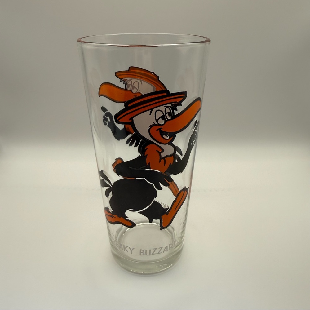 Vintage 1973 BEAKY BUZZARD Pepsi Collector Series Warner Bros Looney Tunes Glass
